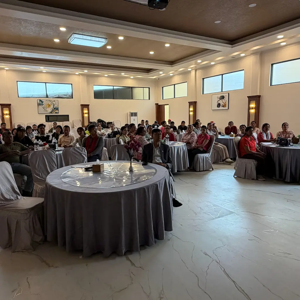 Ongoing insurance sales training session for Reliable Life Insurance agents in Nepal